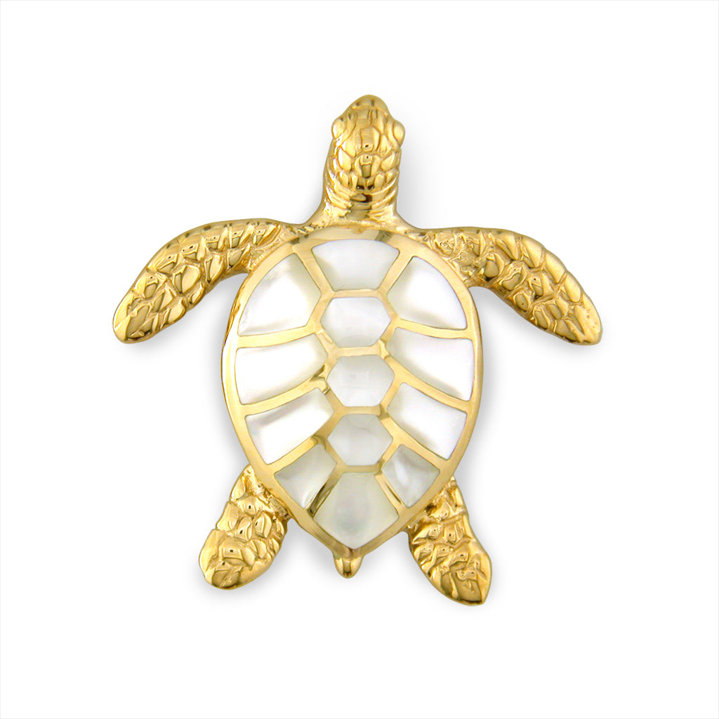 758422 - 14K Yellow Gold - Kabana Sea Turtle Pendant