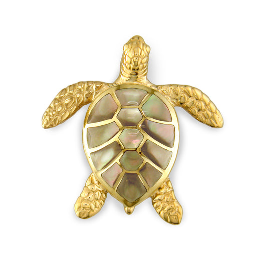 759821 - 14K Yellow Gold - Kabana Sea Turtle Pendant
