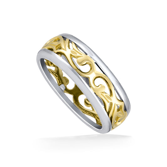 61014 - 14K White Gold and 14K Yellow Gold - Nalani Ring