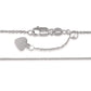 700259 - 14K White Gold - 22" Adjustable Cable Chain, 0.9mm