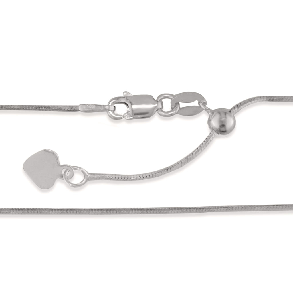 700572 - Sterling Silver - Adjustable Snake Chain