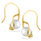 40345 - 14K Yellow Gold - Embrace Hook Earrings