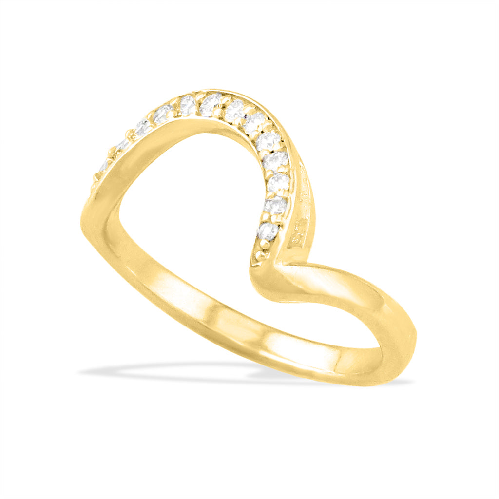 40460 - 14K Yellow Gold - Wave Band