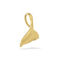 14913 - 14K Yellow Gold - Whale Tail Pendant