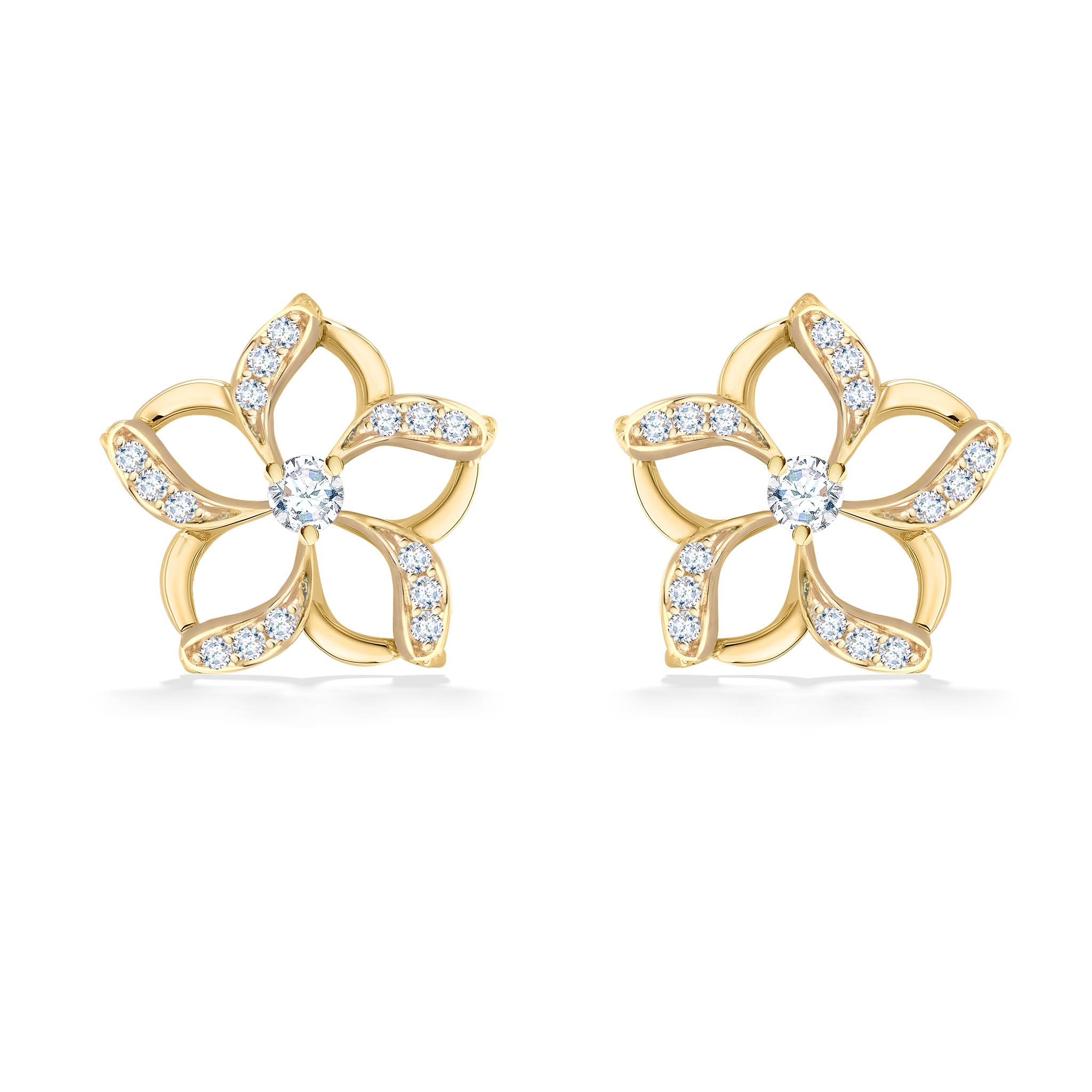 10K Yellow Gold Stud Earrings Fashion 6.5mm Moissanite Earrings for Women -  China Earrings and Stud Earrings price | Made-in-China.com