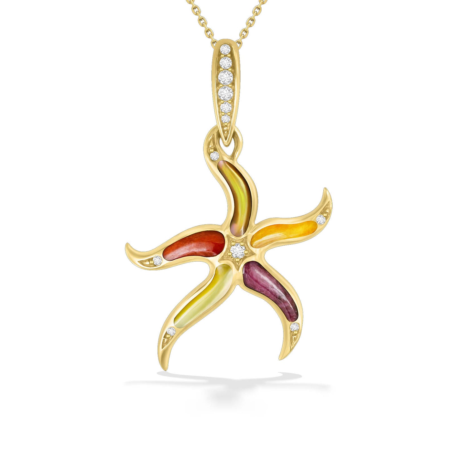 768783 - 14K Yellow Gold - Kabana Starfish Pendant