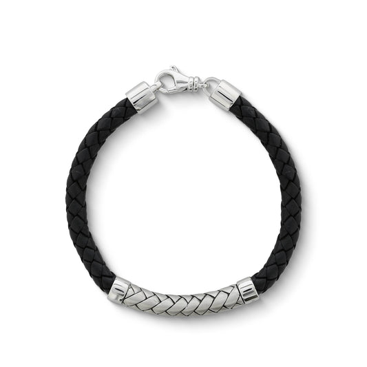 770243 - Sterling Silver - Effy Weave Cord Bracelet 