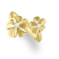41964 - 14K Yellow Gold - Double Plumeria Bypass Ring