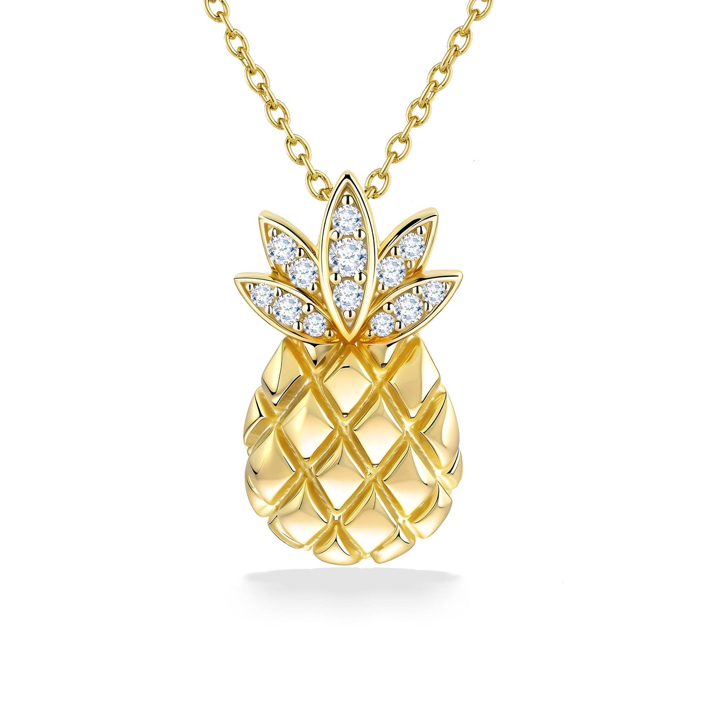 41794 - 14K Yellow Gold - Pineapple Pendant