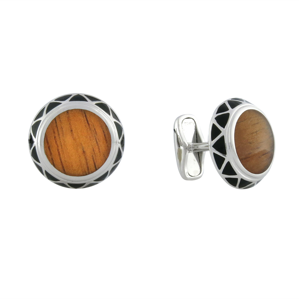 769651 - Sterling Silver - Tapa Cuff Links