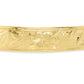 65132 - 14K Yellow Gold - 8mm Hawaiian Heirloom Plumeria Scroll-Around Hinged Bracelet