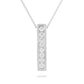 40933 - 14K White Gold - Maile Scroll Diamond Necklace