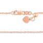 769218 - 14K Rose Gold and 14K White Gold - 22" Adjustable Singapore Chain, 1.5mm