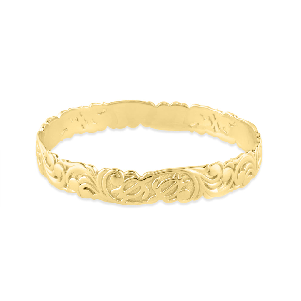 40871 - 14K Yellow Gold - Honu Bangle Bracelet