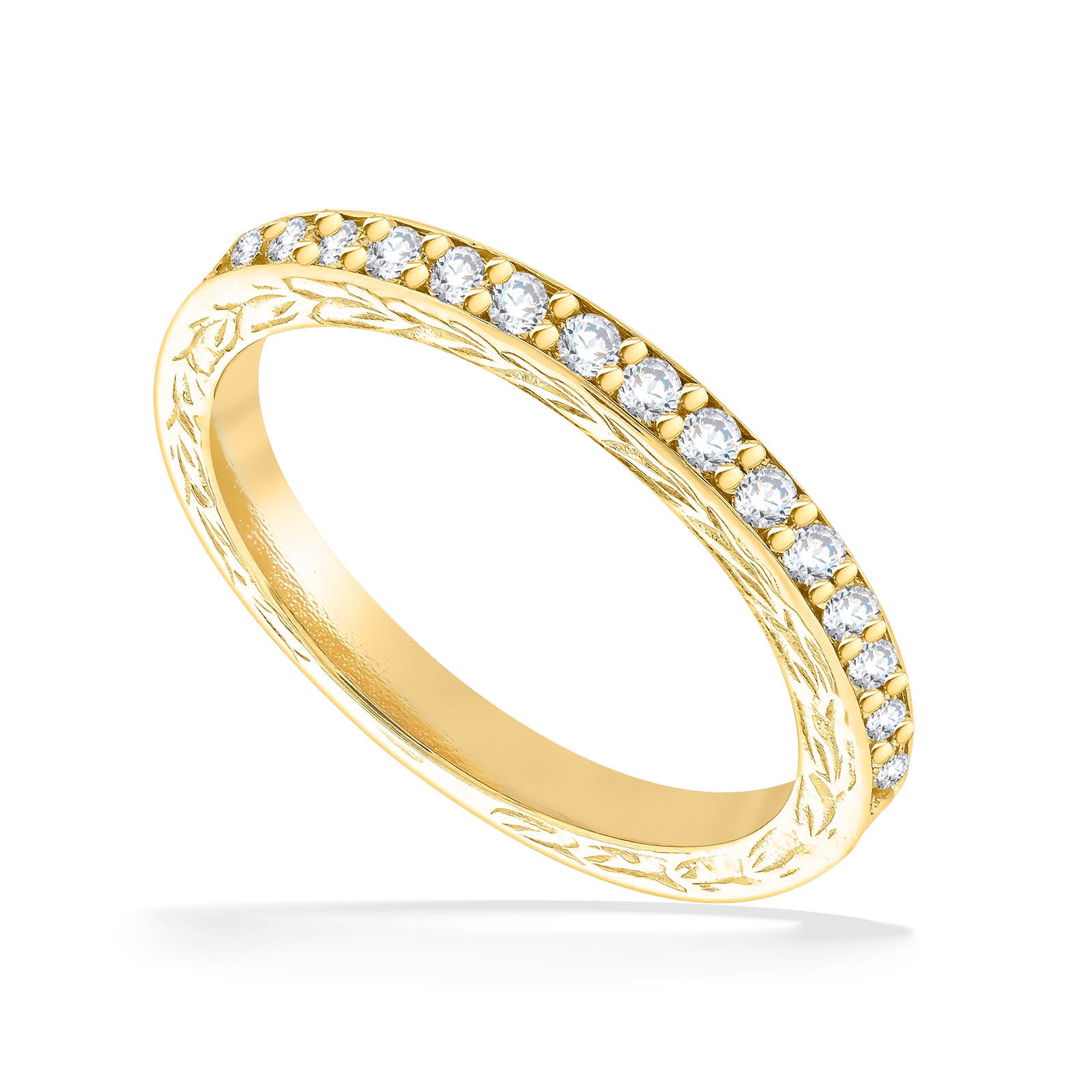 40782 - 14K Yellow Gold - Maile Scroll Ring