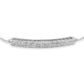 41055 - 14K White Gold - Maile Scroll Bar Necklace