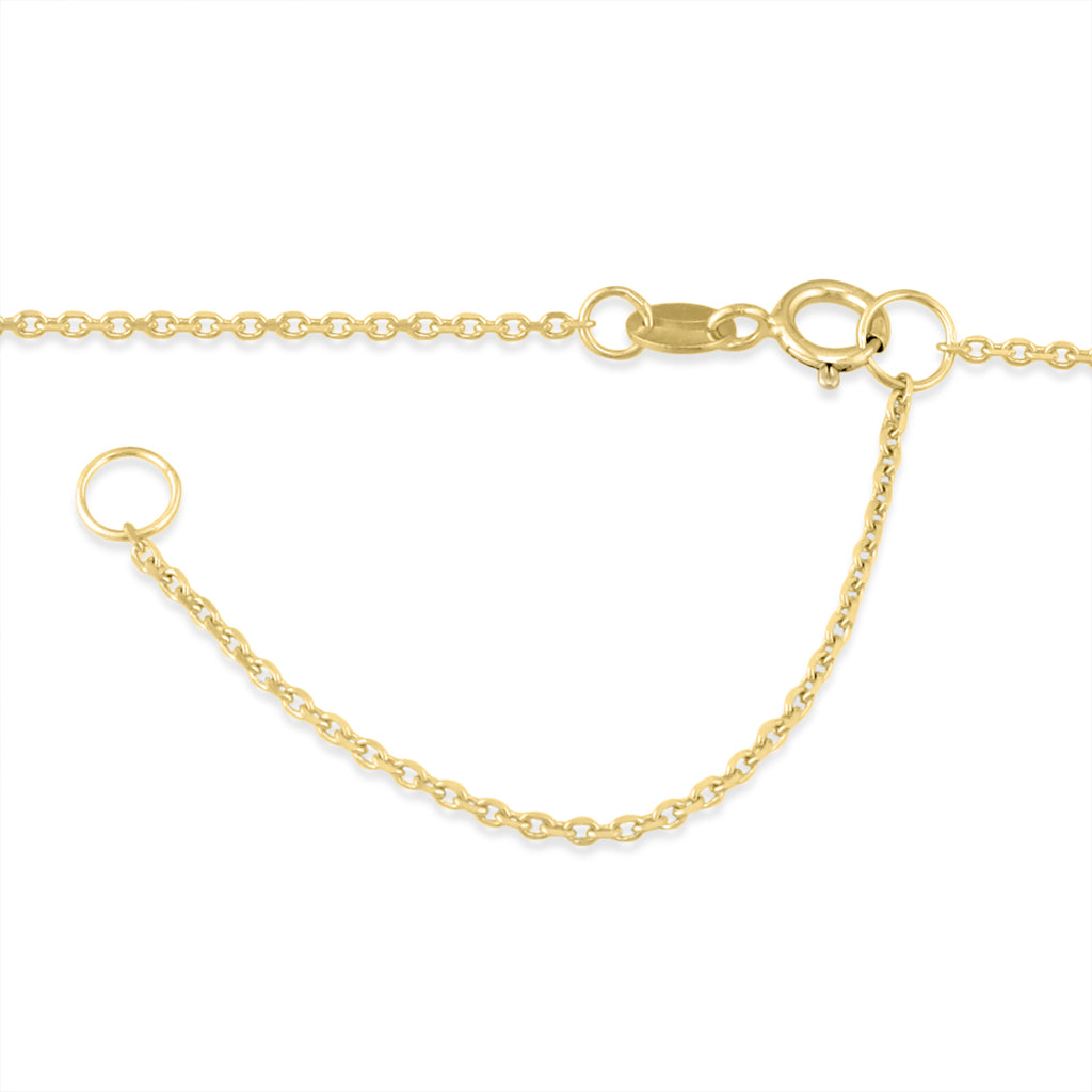 41054 - 14K Yellow Gold - Maile Scroll Bar Necklace
