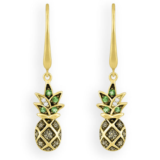 769036 - 14K Yellow Gold - Le Vian Aloha Collection Pineapple Leverback Earrings