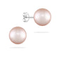 41374 - 14K White Gold - Pink Freshwater Pearl Stud Earrings