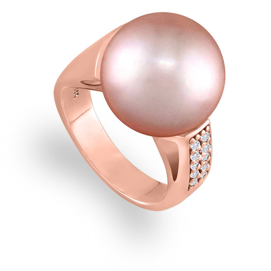 43875 - 14K Rose Gold - Pink Freshwater Pearl Ring