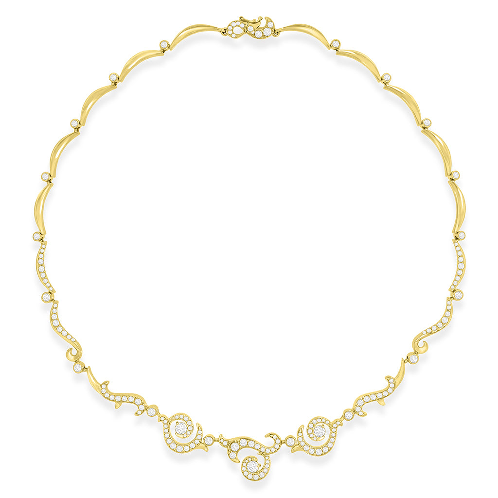 43370 - 14K Yellow Gold - Sea and Sky Necklace