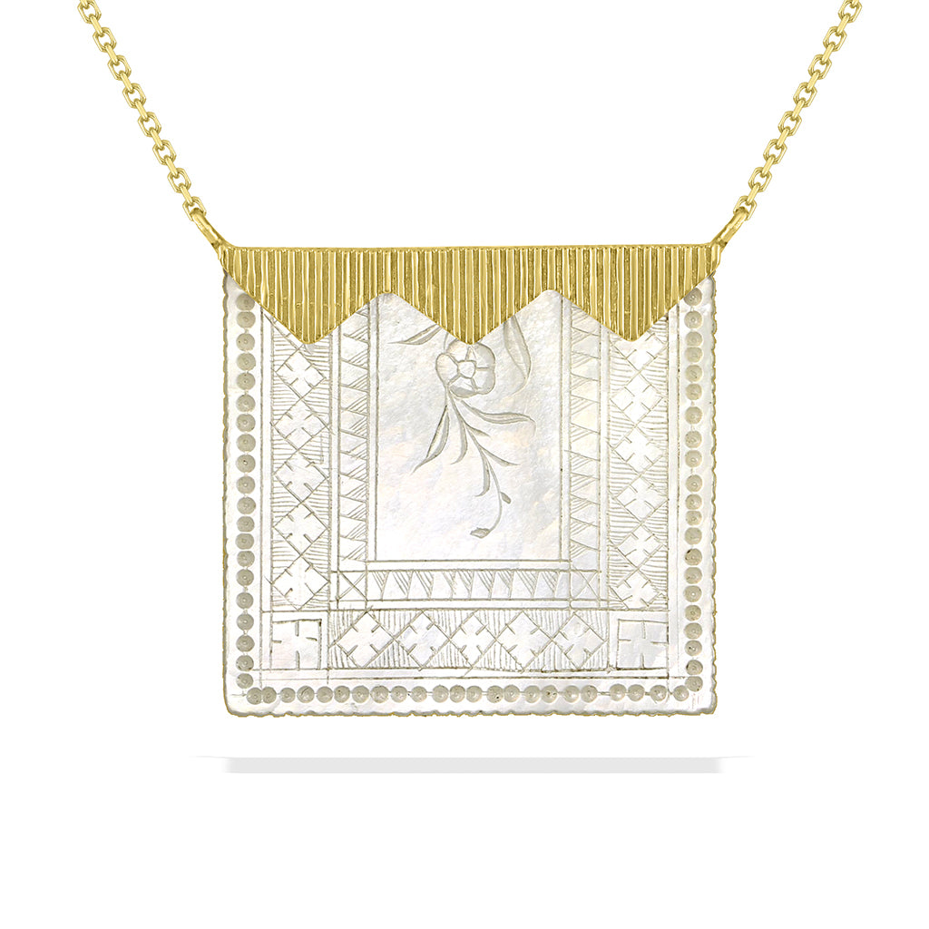 43471 - 14K Yellow Gold - Gaming Counter Necklace