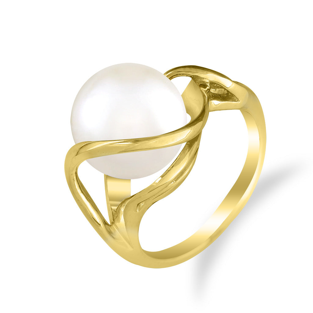 43828 - 14K Yellow Gold - Ribbon Ring