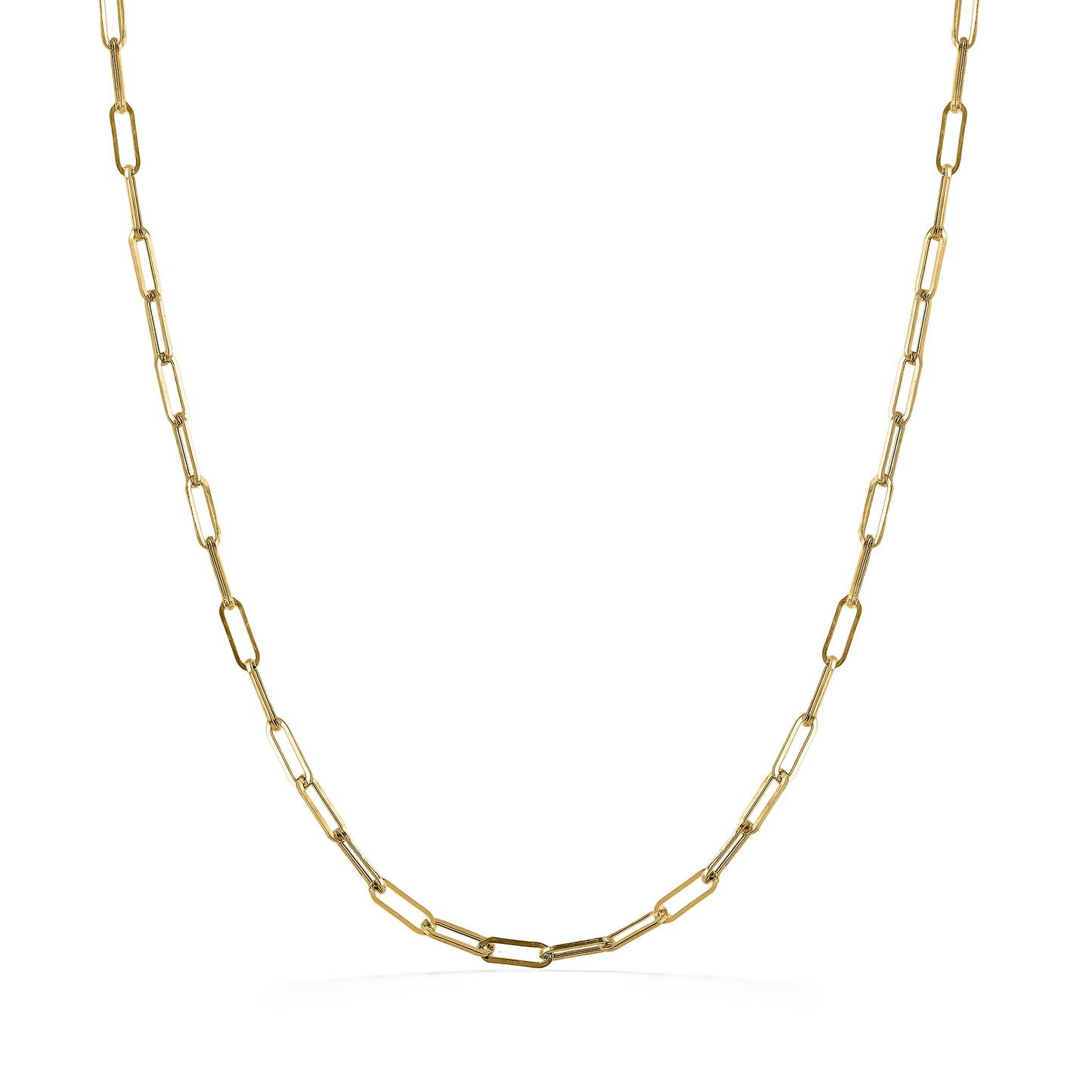 771264 - 14K Yellow Gold - 18" Paperclip Chain, 1.95mm