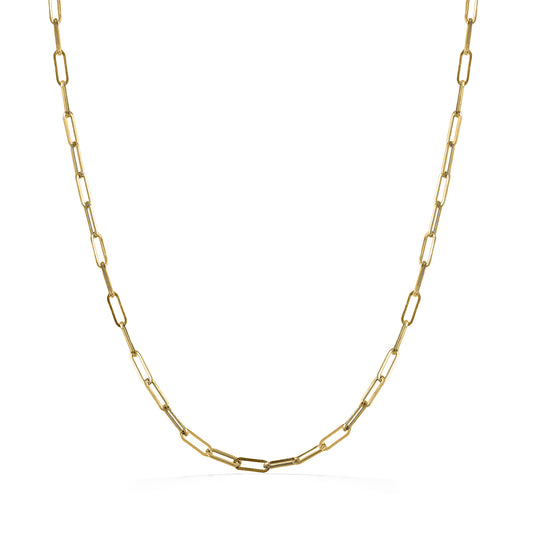 771264 - 14K Yellow Gold - 18" Paperclip Chain, 1.95mm