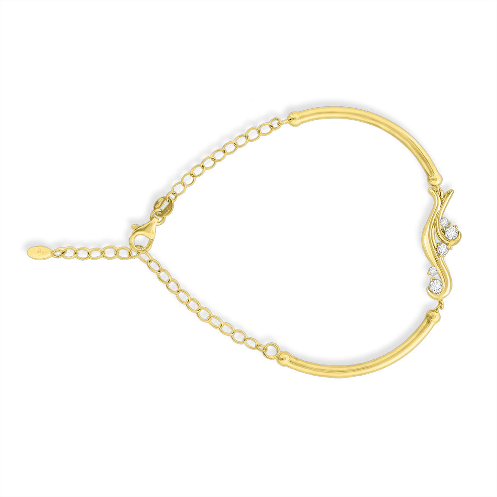 43754 - 14K Yellow Gold - Waterfall Bracelet