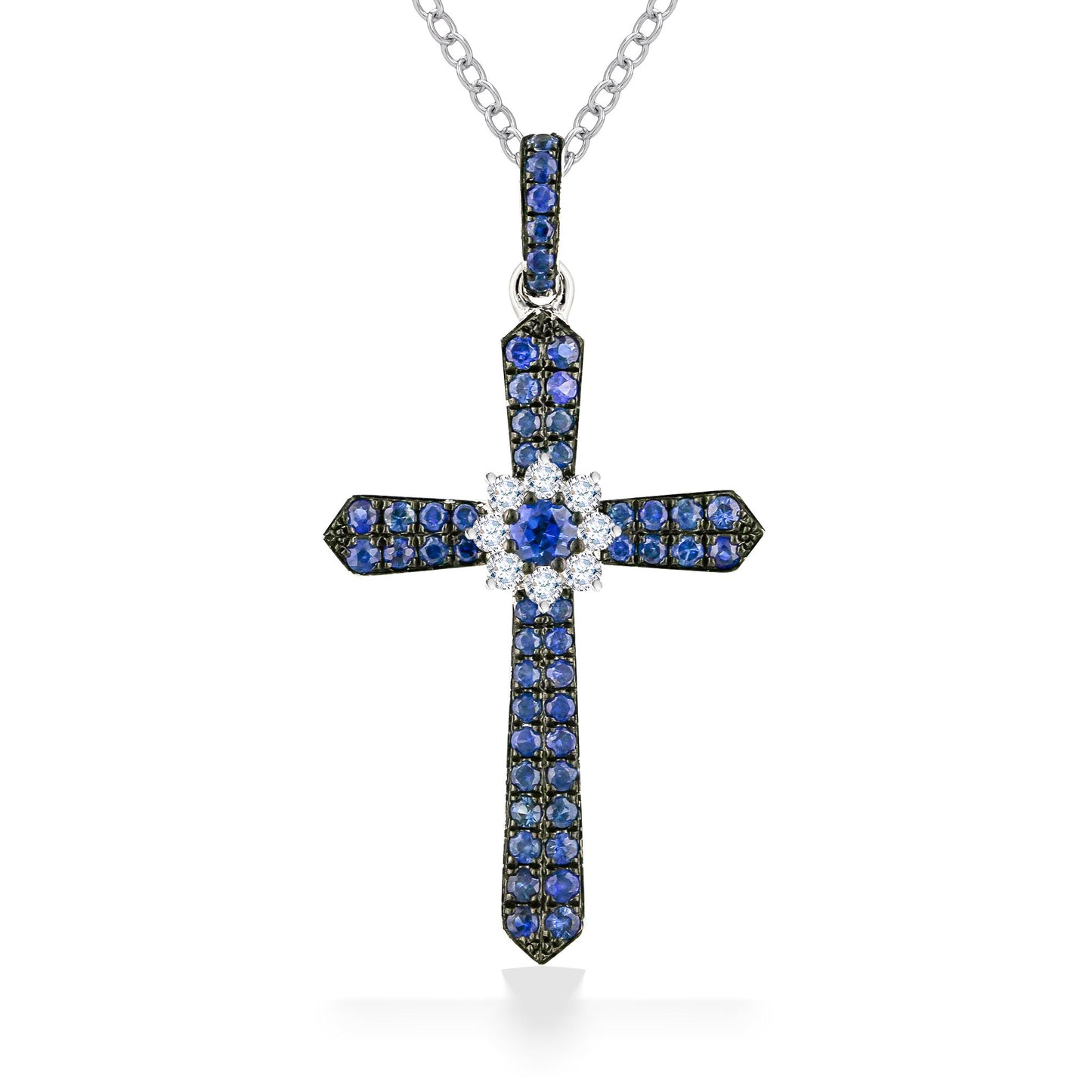 771982 - 14K White Gold - Effy Cross Pendant