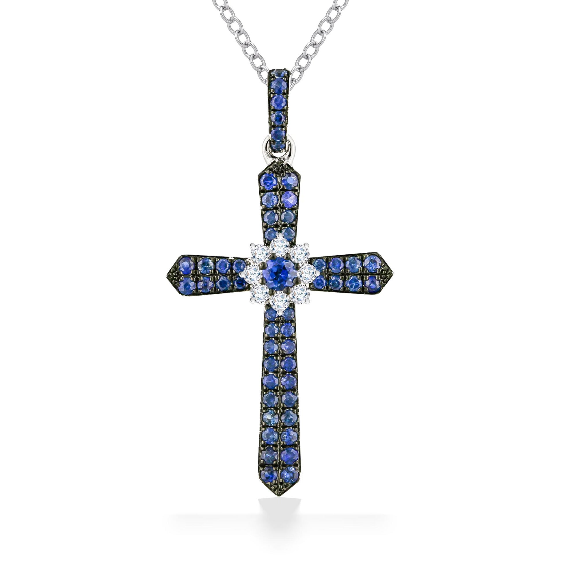 771982 - 14K White Gold - Effy Cross Pendant