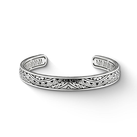 772035 - Sterling Silver - Effy Tribal Cuff Bracelet