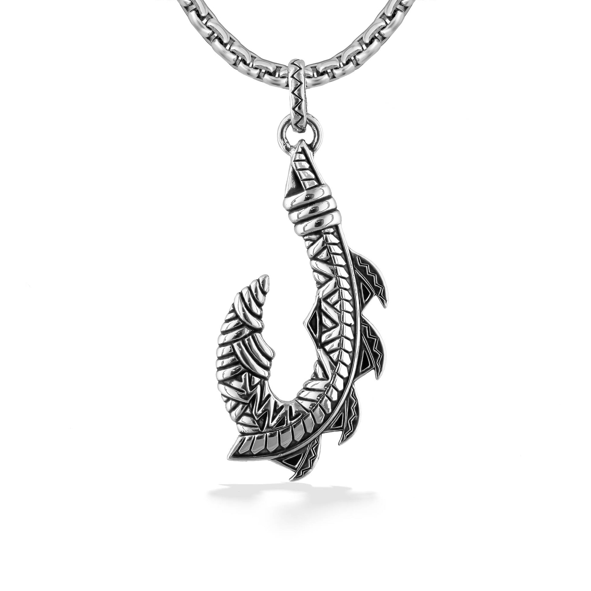 Effy Tribal Hook Pendant - Sterling Silver