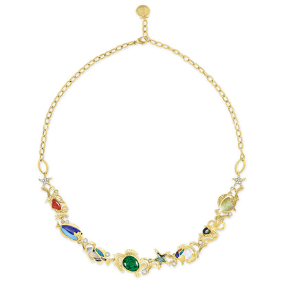 44007 - 14K Yellow Gold - Reef Life Necklace