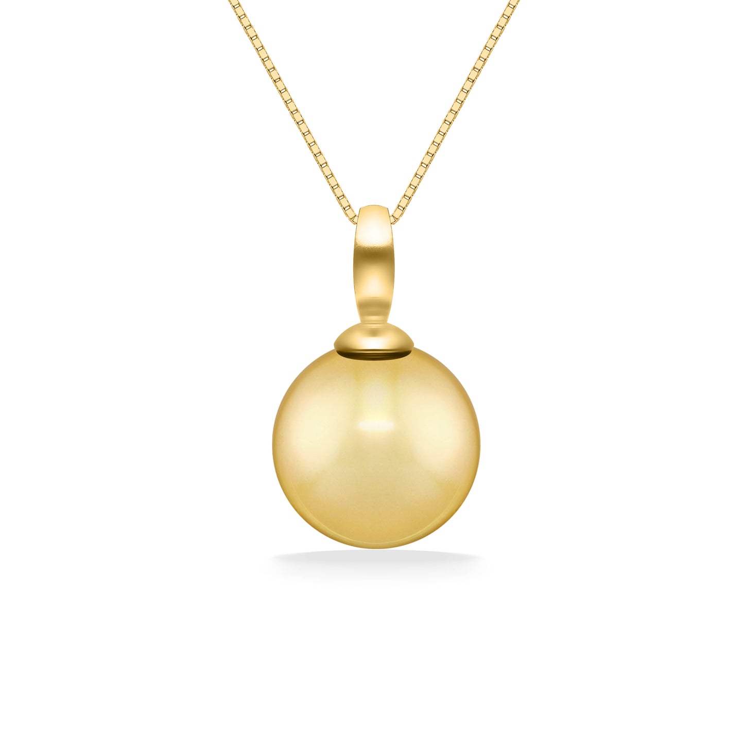 44159 - 14K Yellow Gold - Golden South Sea Pearl Pendant