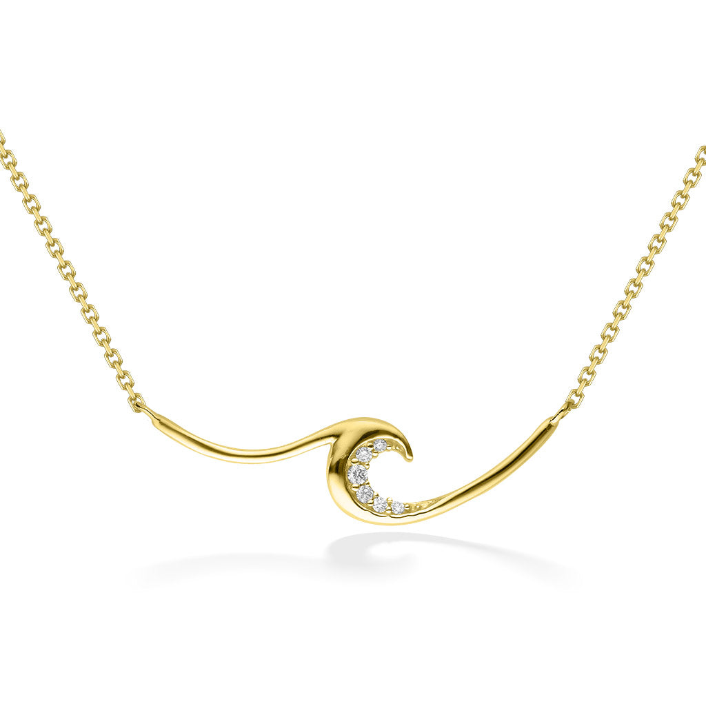 44231 - 14K Yellow Gold - Ocean Swell Necklace