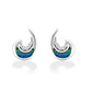 44279 - 14K White Gold - Ocean Swell Opal Stud Earrings