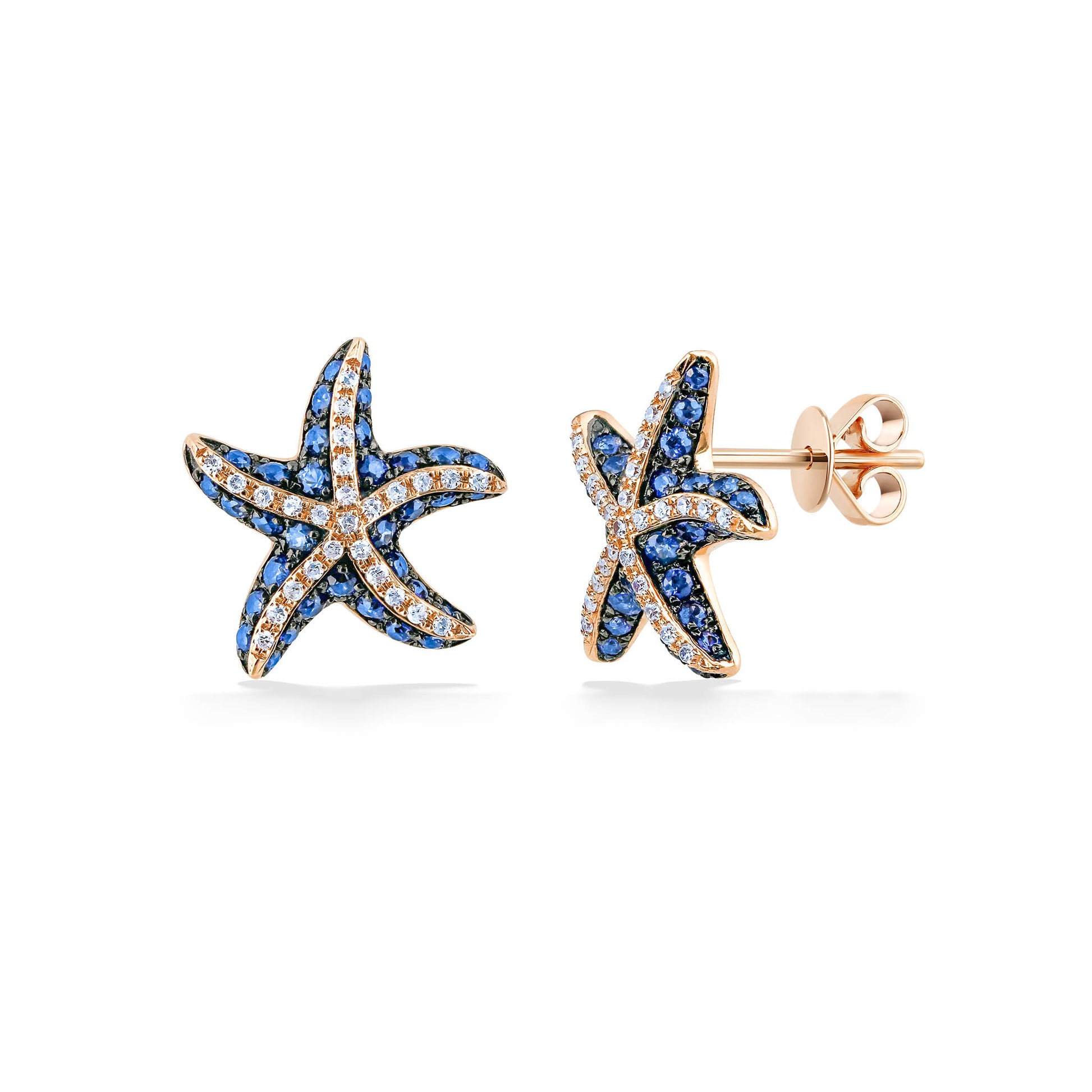 777235 - 14K Rose Gold - Effy Starfish Stud Earrings