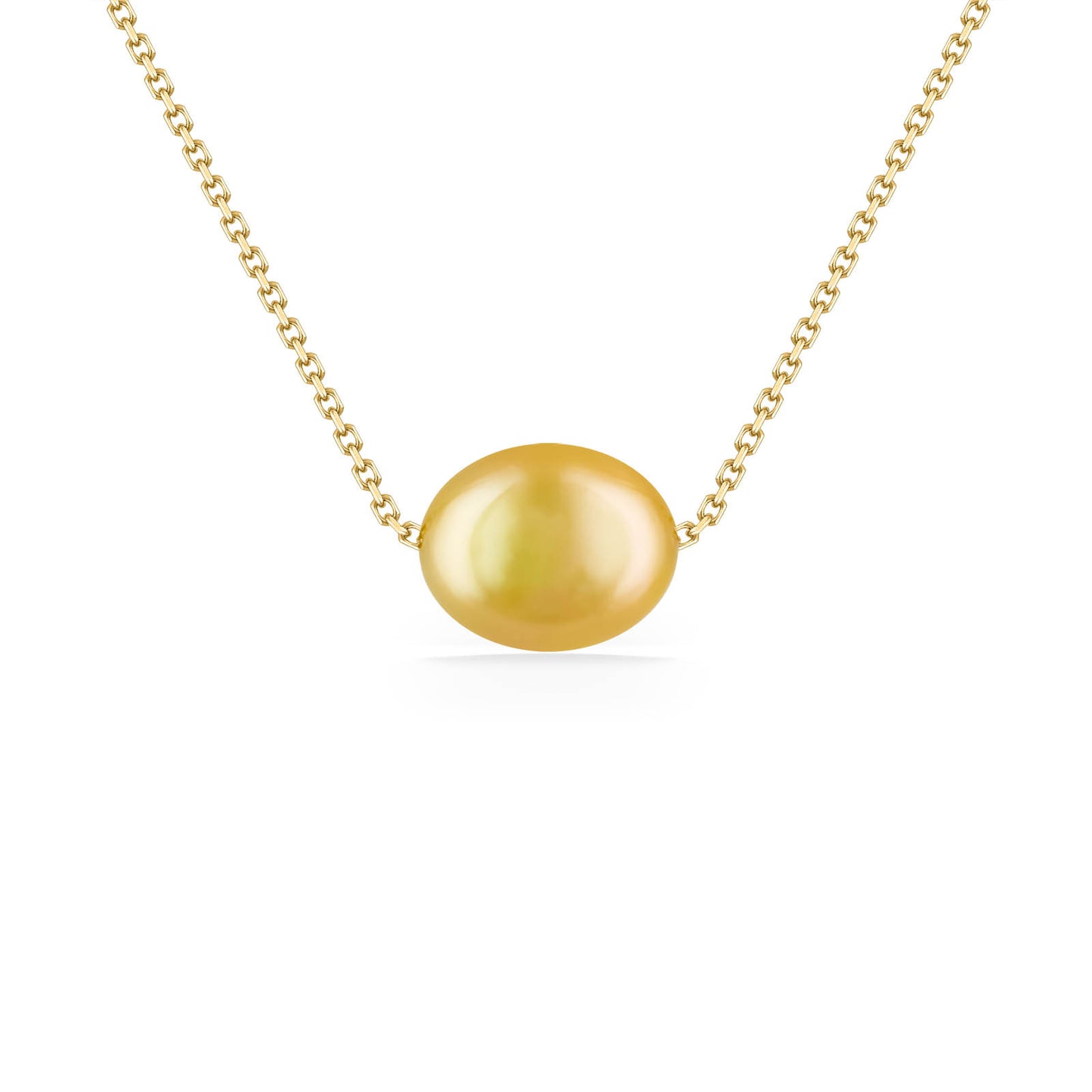 50540 - 14K Yellow Gold - Golden South Sea Pearl Slider
