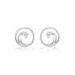 44345 - 14K White Gold - Na Keiki (Children's) Wave Earrings