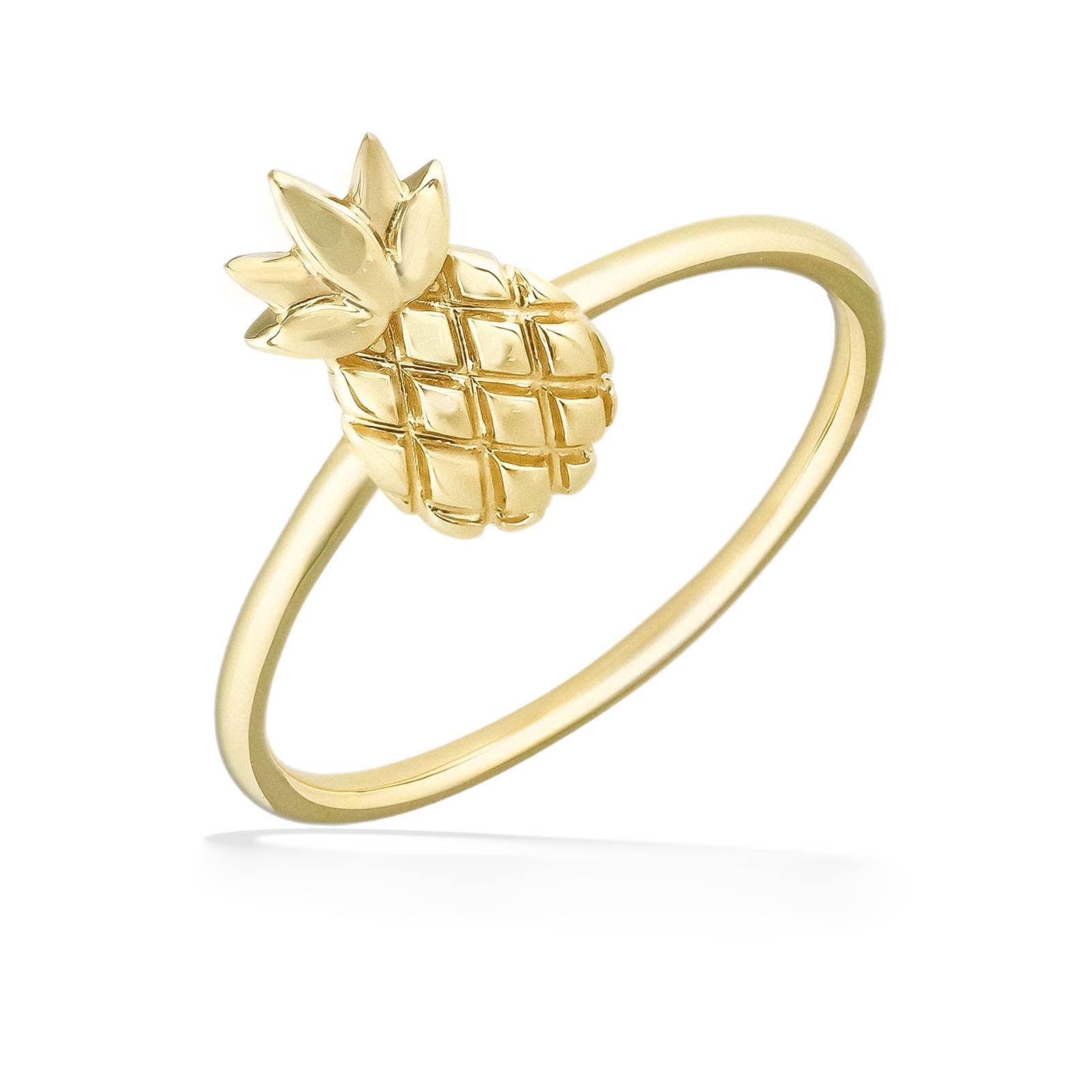 44403 - 14K Yellow Gold - Pineapple Ring