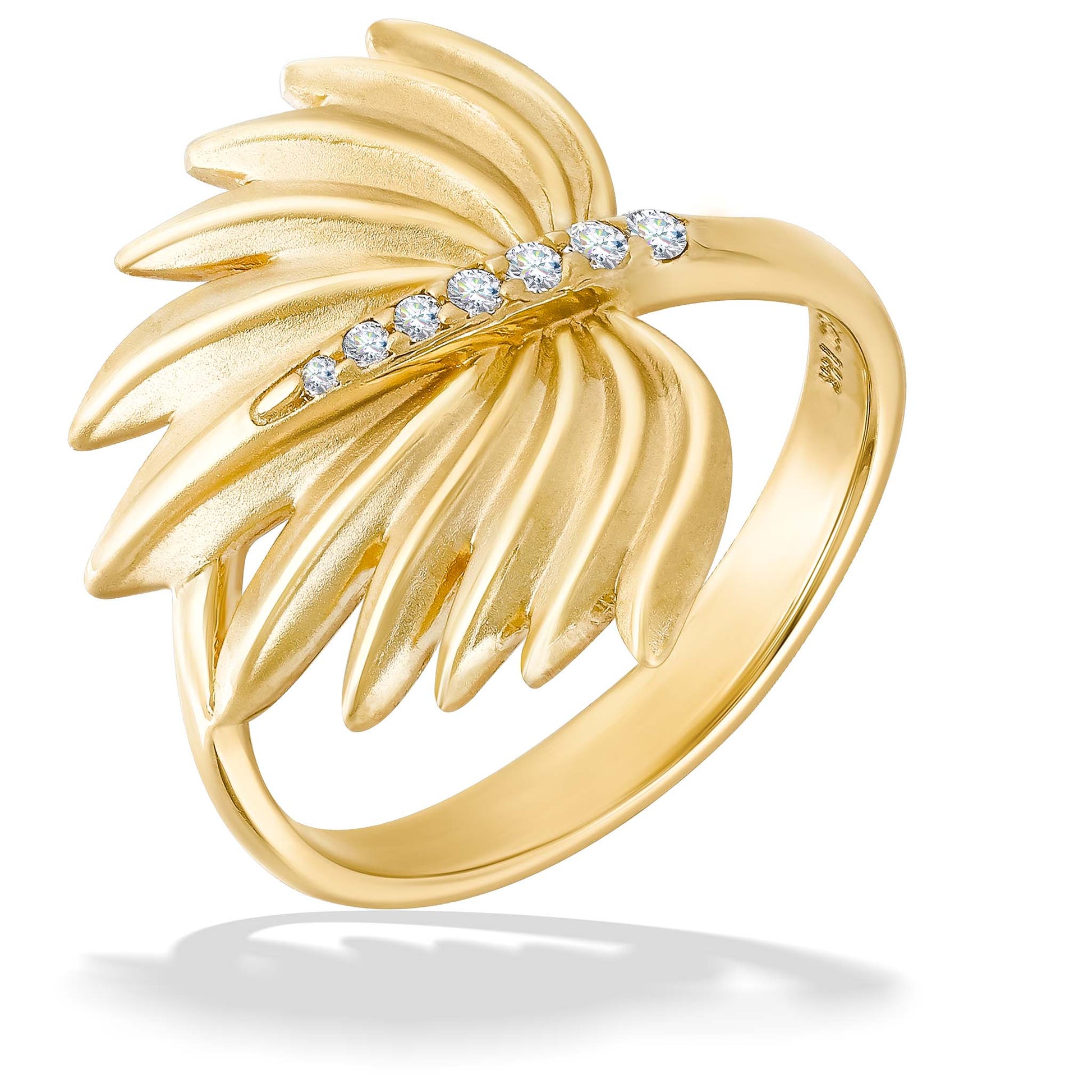 44386 - 14K Yellow Gold - Loulu Palm Ring