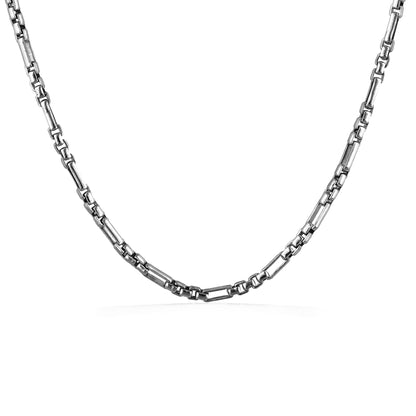 772913 - Sterling Silver - Effy Fancy Figaro Chain Necklace