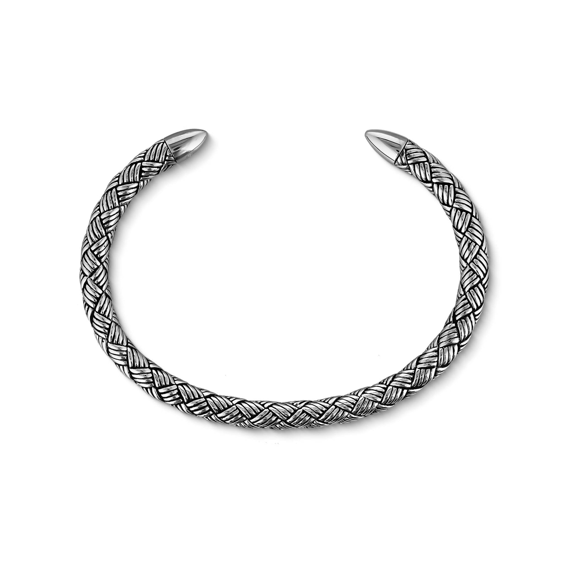 772915 - Sterling Silver - Effy Woven Braid Cuff Bracelet