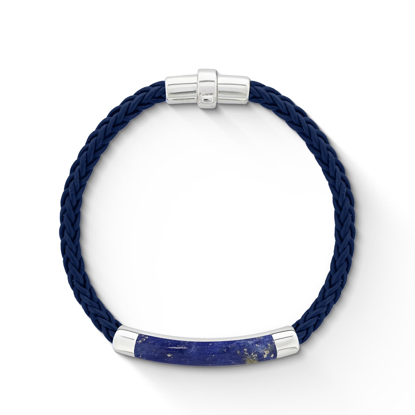 772918 - Sterling Silver - Effy Blue Leather Bracelet