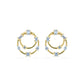 890821 - 14K Yellow Gold - Effy Double Circle Stud Earrings 