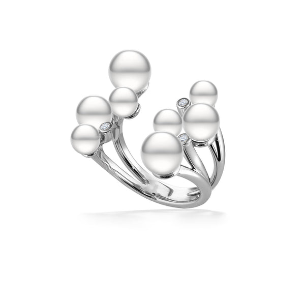 White Freshwater Pearl Open Ring – Na Hoku